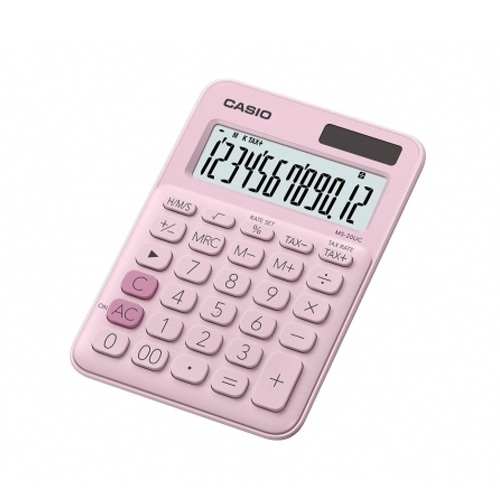 54423) 카시오계산기 MS-20UC 핑크 (12자리)
