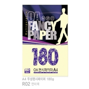 10902) OA팬시페이퍼 R02 연미색 (A4/180g/15매)